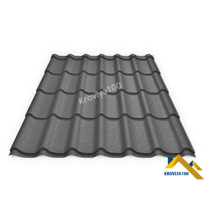 Металочерепиця Monterrey Ral 7024 графіт матова