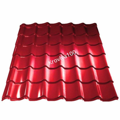Металочерепиця Monterrey Ral 3011 червона глянцева