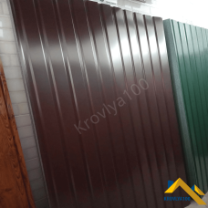 Профнастил стіновий Ral 8017 коричневий ПС 10 мм глянцевий