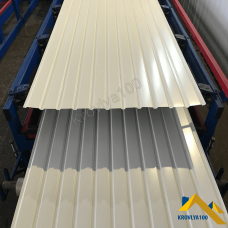 Профнастил стіновий Ral 1015 слонова кістка ПС 10 мм глянець