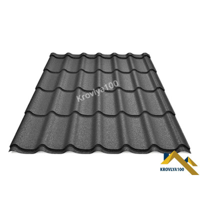 Металочерепиця Monterrey Ral 7016 антрацит матова