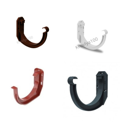 Кронштейн ринви пластиковий RainWay  коричневий,білый,червоний,зелений,графіт 90/130