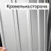 Профнастил Економний 2 м  0.2 мм двосторонній універсальний Ral 9006 металік ПП 10 мм глянцевий