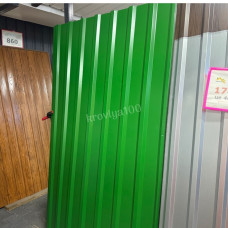 Профнастил покрівельний 2 м 0.4 мм Ral 6002 салатовий ПК 20 мм глянцевий