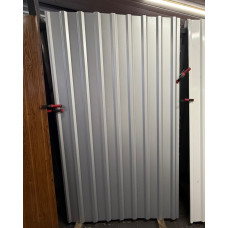 Профнастил покрівельний 2 м 0.4 мм Ral 9006 сріблястий ПК 20 мм глянець