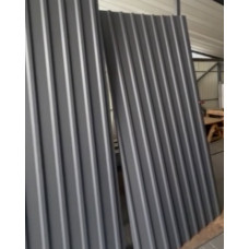 Профнастил покрівельний Ral 7016 темно-сірий (антрацит) ПК 20 мм матовий