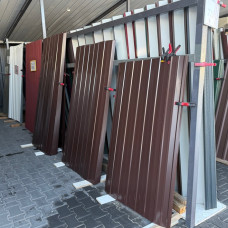 Профлист Економний універсальний 1.5/1.7/2 м 0.2 мм Ral 8017 коричневий ПК 9 мм глянцевий