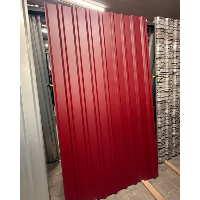 Профнастил покрівельний Ral 3005 вишневий ПК 20 мм матовий