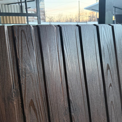 Профнастил стіновий 1.5/1.7/2 м 0.4 мм printech Венге 3-Д ПС 10 мм