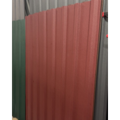Профнастил покрівельний 0.38 мм 2 м Ral 3005 вишневий ПК 20 мм матовий