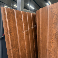 Профнастил стіновий 1.5/1.7/2 м  0.4 мм Printek Венге двосторонній ПС 10 мм