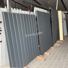 Профнастил стіновий двосторонній 1.5/1.7/2 м 0.47 мм  Ral 7016 антрацит ПС 10 мм матовий