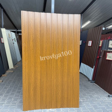 Профнастил стіновий 2 м 0.4 мм Printech Золотий дуб глянець ПС 10 мм