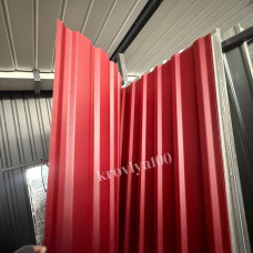 Профнастил двосторонній універсальний 2 м 0.47 мм Ral 3005  вишневий ПП 20 мм матовий