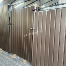 Профнастил стіновий  1.5/1.7/2 м 0.4 мм Ral 8017 коричневий ПС 10 мм матовий